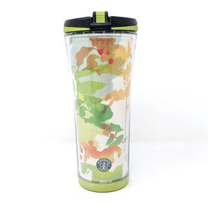 Starbucks 2007 Fall Leaves Travel Mug Tumbler 16 oz Coffee Tea